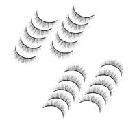DECORNIJIA 10 Pairs Natural Short False Eyelashes Wispy Individual Extensions for Women Comfortable Soft Makeup Accessories for Daily Wear and Special Occasions