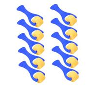 DECORNIJIA 10 Pcs Blue Roller Sponge Brushes for Durable Painting Tools for Graffiti DIY Art Projects Creative Pattern Drawing and Color Recognition