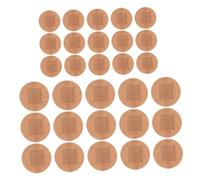 DECORNIJIA 100pcs Breathable Fabric Spot for Finger and Knuckle Wound Care Large Round Adhesive Plasters with Ergonomic Fit Wide Coverage for Travel Essentials and Injury Protection