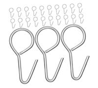 DECORNIJIA 100pcs Car Seat Cushion Hooks Metal S Shaped Clips for Secure Installation of Vehicle Seat Covers Scratch Surface Design