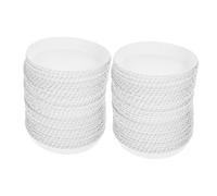 DECORNIJIA 100pcs Disposable Paper Cup Covers No Spill Leak Dustproof Lids for Hospitality Hotels Bars Ktv Cafes Minimalist Design for Hot and Cold Drinks