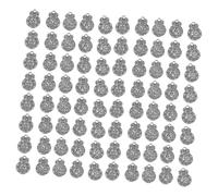 DECORNIJIA 100pcs Five Element Charm Accessories Mixed Alloy Pendants for Jewelry Making Earrings Bracelet Crafting Chinese Style Spiritual Blessing Charms for Women Design