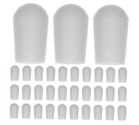 DECORNIJIA 100PCS Hanger End Caps Round Wire Covers with Rounded Corners Easy Push-in Installation Protector for Clothes Hanger Hooks and Iron Wire Laundry Racks White Sleeves for Household