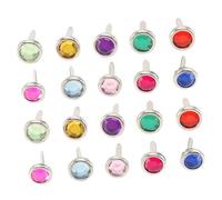 DECORNIJIA 100pcs Mini Metal Brads Colorful Round Paper Fasteners for Scrapbooking Crafts DIY Art Projects Durable Pastel Split Pins for Photo and Ribbon Holding Random Color