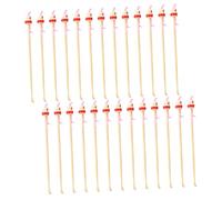 DECORNIJIA 100Pcs Natural Bamboo Ear Cleaning Tools Multipurpose Ear Spoons with Smooth Rounded Edges Portable for Men and Women Random Color