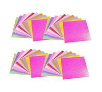DECORNIJIA 100pcs Pearlescent Folding Paper for DIY Origami Crafts Colors Easy to Fold Tear Resistant for Art Projects and Home Decoration