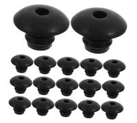 DECORNIJIA 100pcs Pegboard Hook Locks for Peg Board Hooks Rubber to Prevent Falling Stable for Garage and Workshop Organization Black