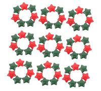 DECORNIJIA 100pcs Resin Star Charms Small Flatback Decorative Stars for DIY Phone Case Hair Clip Crafts Lightweight Sturdy Christmas Color Mix