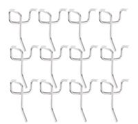 DECORNIJIA 100pcs Three Foot Hook Door Back Hooks for Pocket Silver No Drilling Additional Storage Space Suitable for Bedrooms and College