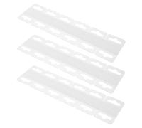 DECORNIJIA 100pcs Transparent PVC Self Adhesive Hanging Hooks Clear Sticky Tabs for Wall Pegboard Display Retail Store Lightweight Item Suspension
