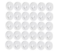 DECORNIJIA 100pcs White EVA Fishing String Spools Lightweight Fishing Line Winding Rings for Efficient Tackle Organization and Portable Angling Gear