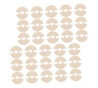 DECORNIJIA 100pcs Wooden Pom Pom Buttons for Hats Removable Round Fastener Holders for Knitted Beanies DIY Hat Making Accessories with Secure Toggle Closure for Seasonal Style Changes