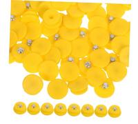 DECORNIJIA 100Pcs Yellow Ice Cleat Spikes Slip Outdoor Shoes Spikes Heavy Duty Crampons for Hiking Walking Mountaineering Safe Traction Snow and Ice