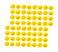 DECORNIJIA 100pcs Yellow Lottery Balls Reusable Openable Raffle Drawing Props for Party Games Sweepstakes Annual Meetings Lightweight PVC Balls for Interactive Events