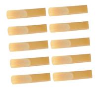 DECORNIJIA 10pcs 1.5 Strength Eb Alto Saxophone Reeds Set for Beginners with Thinner Reed Tip, Compact Design Suitable for Alto Sax and Clarinet, Musical Instrument Accessories