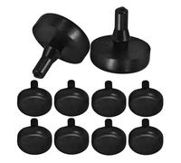 DECORNIJIA 10pcs Brake Pedal Pad Rubber Stopper for Vehicle Easy Installation and Accurate Stable Operation Car Clutch Pedal Stopper Black Rubber Car Foot Rest Pads