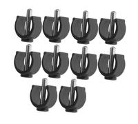 DECORNIJIA 10pcs C-Shape Cane Clamp Walker Parts Heavy-Duty Crutch Holders Pipe Connector Clamp for Rolling Walker Tube Clips Universal Crutch Grip Replacement for Elderly and Disabled