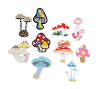 DECORNIJIA 10Pcs Cartoon Embroidered Patches for Clothes Hats Bags Wear-Resistant DIY Decorative Appliques Mixed Style Coat Repair and Decoration