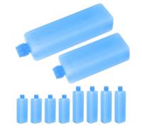 DECORNIJIA 10pcs Cooling Packs Fan Cooling Boxes Compact Pe Material Prevents Leakage Swamp Cooler Ice Pack Hard Shell for Lunch Box and Cold Storage Shipping and Daily Meals on The Go