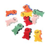 DECORNIJIA 10pcs Dinosaur Hair Clips Snap Barrettes for Teen Cute Knitted Hair Accessories in Colors Lightweight and Versatile and Occasions