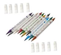 DECORNIJIA 10pcs Double-ended Nail Art Pens Nail Graffiti Markers for Manicure and Dotting for Professional and Home Use