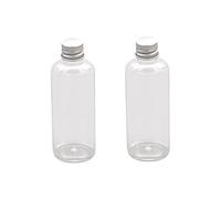 DECORNIJIA 10pcs Empty Plastic Bottle Aluminium Cover Lid Lotion Bottle Makeup Water Holder Refillable Container Perfume Indoor Outdoor Use