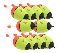 DECORNIJIA 10Pcs EVA Foam Fishing Floats with High Sensitivity and Bright Colors Fish Bobbers for Sea Lake Stream Fishing Supplies Practical Design Prevents Damage and Falling Off