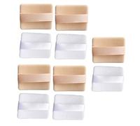 DECORNIJIA 10pcs Face Body Powder Puff with Strap High-density Double-sided Velour Makeup Pads for Loose and Pressed Powder Application Soft Synthetic Sponge Washable and Easy to Hold