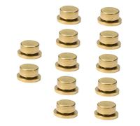 DECORNIJIA 10Pcs Golden Nail Art Rotation Bearing Accessories Copper High-speed Nail Decor for DIY Unique Stylish Technician Use