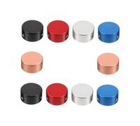 DECORNIJIA 10Pcs Guitar Effects Pedal Button Caps Multi-color Aluminum Footswitch Protectors Guitar Accessories for Musical Instrument Supplies