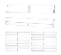 DECORNIJIA 10pcs Hexagonal Acrylic Pen Display Storage Case Sleek Lightweight Pen Case Holder for Workspace Presentation Elegant and Visually Appealing Design for Enthusiasts and Students