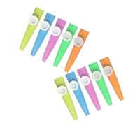 DECORNIJIA 10pcs Kazoo Portable Musical Instruments for Guitar Accompaniment Simple Design Mouth Kazoos for Boys Beginners Colorful Plastic for Birthday Gifts and Party Fun Random Color