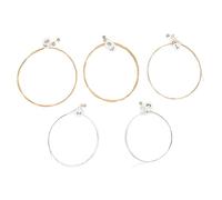 DECORNIJIA 10Pcs Lyre Strings Music Wire Instrument Parts Full Resonance Classical Harp Strings for Learners and Musicians