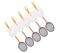 DECORNIJIA 10Pcs Mesh Soap Pouch for Soap Bars with Hanging Rope Dual-Sided Foaming Lather Net Bag in Grey and White for Shower and Travel Use