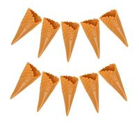 DECORNIJIA 10pcs Mini Ice Cream Cone Charms DIY Hairband Decor Phone Case Accessories Cute Craft Supplies for Stylish Jewelry Making Ideas