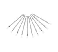DECORNIJIA 10pcs Nail Bendable Pins Pen Nail Painting Tool Stainless Steel Nail Art Tools Art Wire Drawing Pen Doodle Stripe Lines Supplies Silver