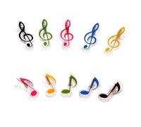 DECORNIJIA 10Pcs Piano Score Clips Music Note Book Holder Practical PP Material Music Clip Holder for Piano Keyboard Accessories and Secure Random Pattern