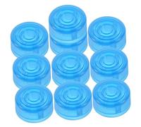 DECORNIJIA 10pcs Plastic Guitar Effect Pedal Footswitch Caps Light Blue Protective Covers Easy Install Compatible with Various Guitar Pedal Knobs Instrument Parts