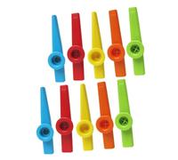 DECORNIJIA 10pcs Plastic Kazoos Performance Kazoos Funny Toy with Practical Design Colorful Color Smooth Surface Adorable Style for Music Lovers
