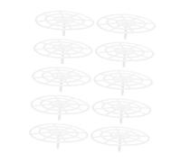 DECORNIJIA 10pcs Plastic Pickle Jar Press Plates with Design for Even Fermentation Mesh Pressers for Vegetables Peppers and Fermented Foods Easy to Clean Canning Supplies