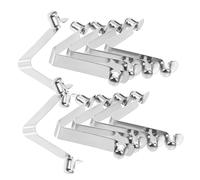 DECORNIJIA 10Pcs Shape Spring Snap Clips for Kayak Paddle and Tent Pole Steel Buckle Locking Clips for Canoe Camping and Outdoor Use Sturdy Compression Springs Reliable and Practical