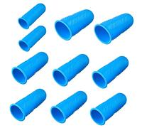 DECORNIJIA 10pcs Silicone Finger Sleeves Non Slip Heat Resistant Fingertip Covers Flexible Protective Finger Cots for Cooking and Cutting Food