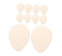 DECORNIJIA 10pcs Silicone Makeup Sponge Non Absorbent Clear Cosmetic Puff Pads for Liquid Foundation and Highlighter Ergonomic Face Applicators for Precise Blending and Easy Cleaning Soft