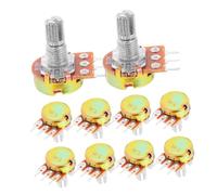 DECORNIJIA 10pcs Single Linear Taper Potentiometer Rotary Trim Resistor DIY Electronic Accessories for Guitar Replacement Audio Control Electric Parts
