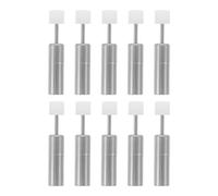 DECORNIJIA 10pcs Trash Can Lid Soft Closing Mechanism with Hydraulic Damper Piston Stainless Steel Construction Quiet Smooth Operation for Kitchen Wastebaskets Noise Reduction and Replacement