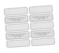 DECORNIJIA 10pcs UV Intensity Indicator Cards Portable Small UV Testing Cards for Skin Care Products Accurate PVC Material Compact Design