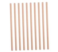 DECORNIJIA 10Pcs Wooden Rhythm Music Sticks Smooth Polished Percussion Instruments for DIY Musical Enhance Creativity and Basic Rhythm Practice