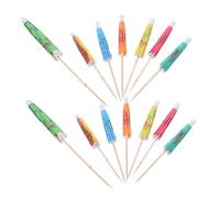 DECORNIJIA 120pcs Tropical Cocktail Umbrellas Paper Parasol Picks for Drinks and Cakes Mini Drink Umbrellas for Hawaiian Summer Parties Beach Gatherings and Decorations