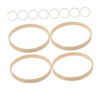 DECORNIJIA 12pcs Bamboo Craft Wreath Circles with Smooth Edges for DIY Macrame Dream Catcher Rings Wedding Hoops Lightweight Floral Hoop Decorations for Christmas and Home Hanging