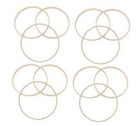 DECORNIJIA 12pcs Bamboo Dream Catcher Rings DIY Craft Hoops for Wreaths Mandalas Windchimes Smooth Round Frame Supplies for Handmade Projects